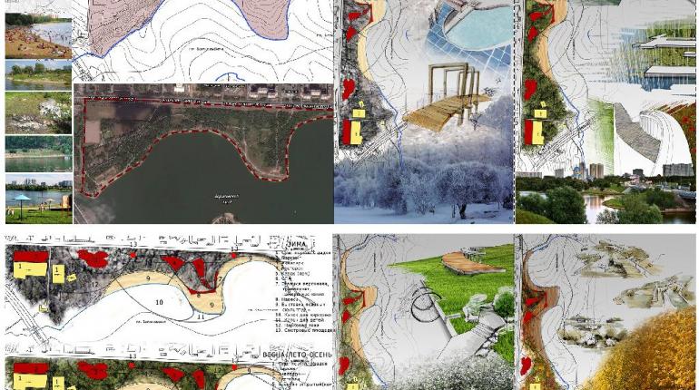 Проектное предложение по организации многофункциональной  парково-пляжной зоны в районе Братеево